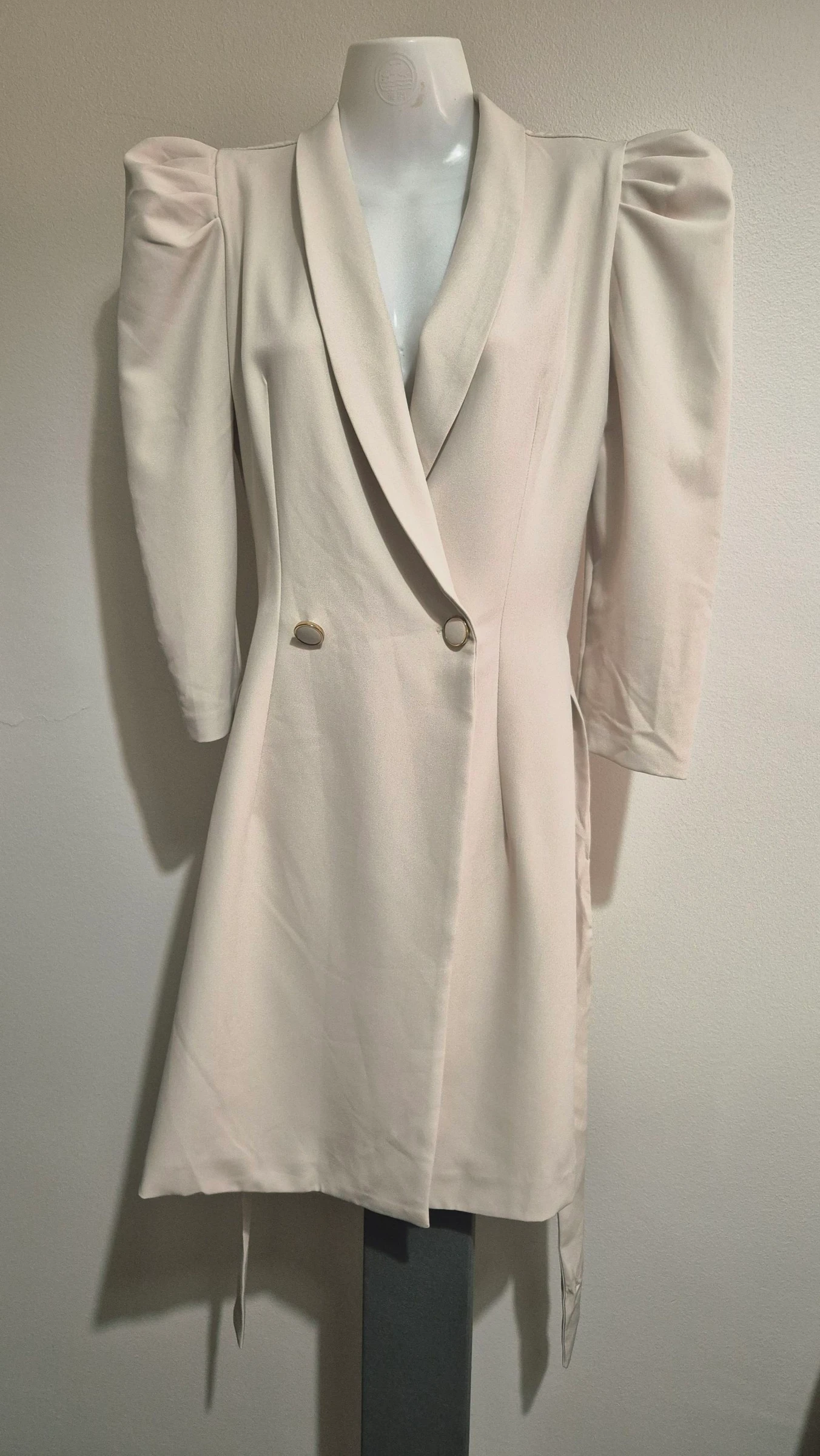 PDK beige jurkjasje met riem – photo 5